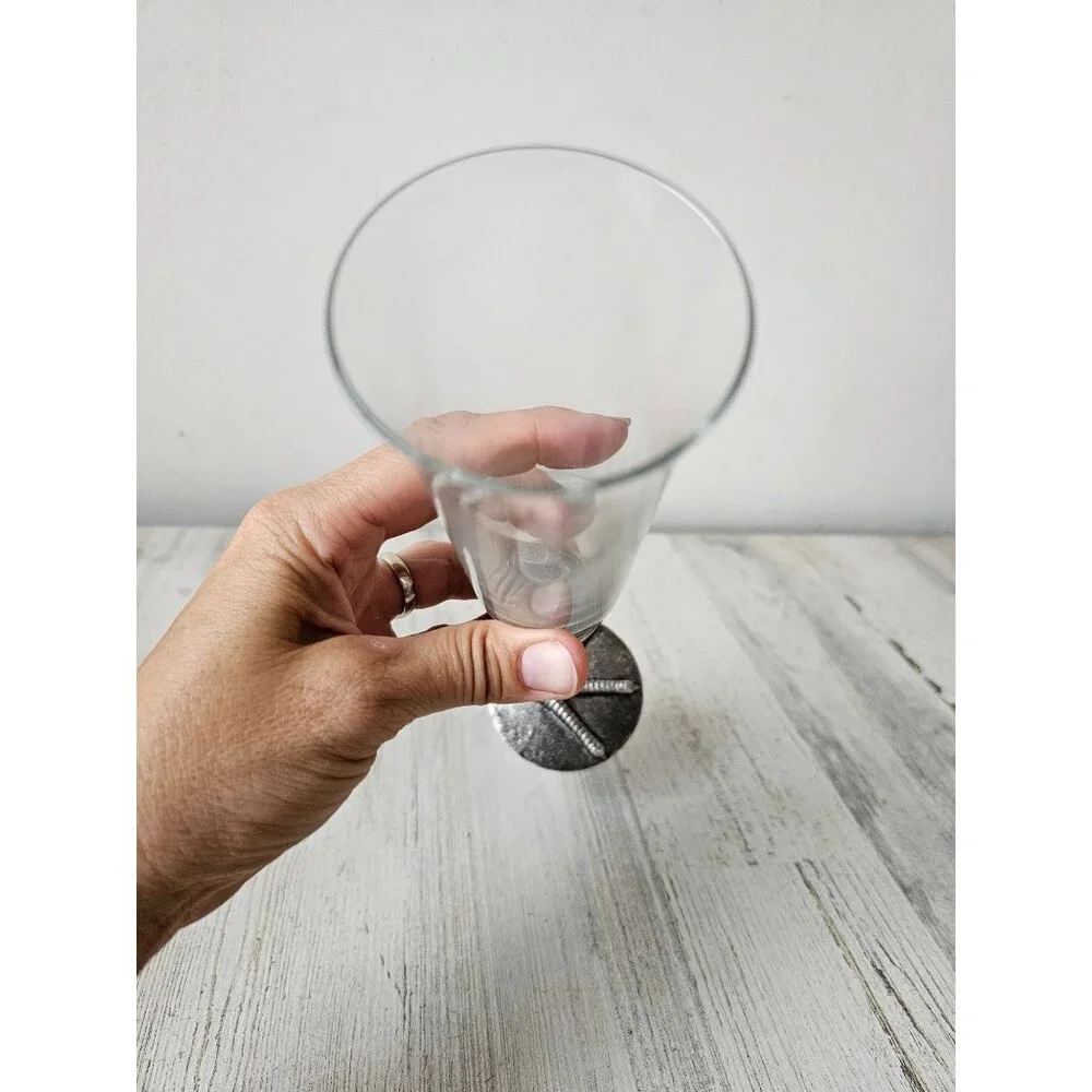 Pottery Barn Crow feet flute stemware wine champagne glass Halloween party decor